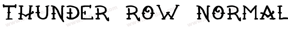 Thunder row Normal字体转换